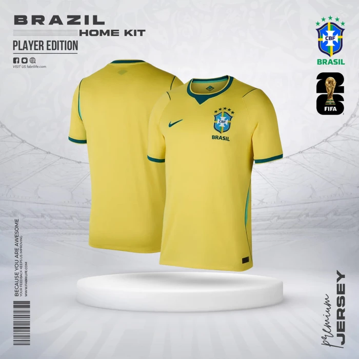 Brazil 2026 World Cup Home Jersey - Player Edition