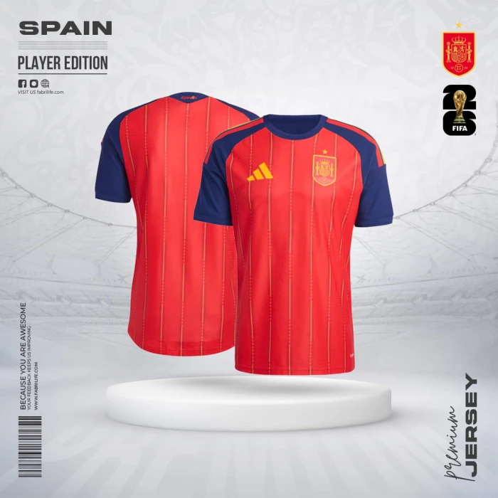 Spain 2026 World Cup Home Jersey - Player Edition